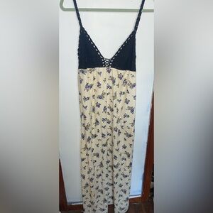 Maxi Silk Floral Crochet ZARA dress